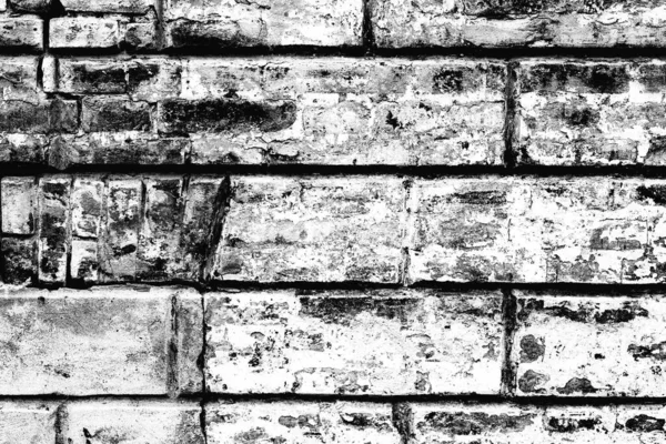 Zwarte Witte Oude Bakstenen Muur Textuur Achtergrond Voor Tekst Decoratie — Stockfoto