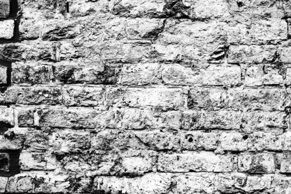 Vintage White Wash Brick Wall Texture Design — Stock Photo, Image