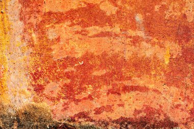 Doku, duvar, beton, arka plan olarak kullanılabilir. Çizik ve çatlaklarla dolu bir duvar parçası.