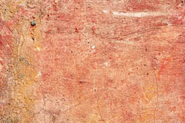 Doku, duvar, beton, arka plan olarak kullanılabilir. Çizik ve çatlaklarla dolu bir duvar parçası.