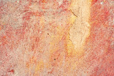 Doku, duvar, beton, arka plan olarak kullanılabilir. Çizik ve çatlaklarla dolu bir duvar parçası.