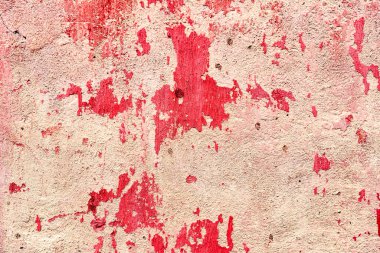 Eski grunge çatlak pembe beton duvar dokusu arka plan