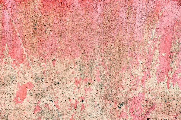 Old Grunge Crack Pink Concrete Wall Texture Background — Stock Photo, Image