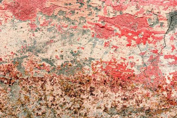 Старий Гранжевий Тріщина Рожева Бетонна Стіна Текстури Фону — стокове фото