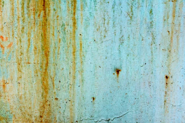 Grunge Texture Metallo Arrugginito Verde Con Graffi — Foto Stock