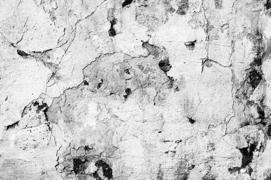 Doku, duvar, beton, arka plan olarak kullanılabilir. Çizik ve çatlaklarla dolu bir duvar parçası.