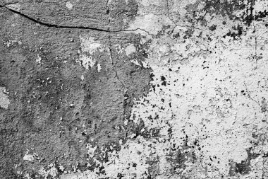 Doku, duvar, beton, arka plan olarak kullanılabilir. Çizik ve çatlaklarla dolu bir duvar parçası.