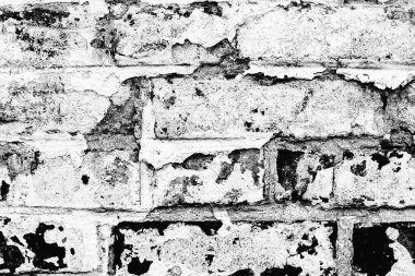 Doku, tuğla, duvar, arka plan olarak kullanılabilir. Çizik ve çatlaklarla tuğla dokusu