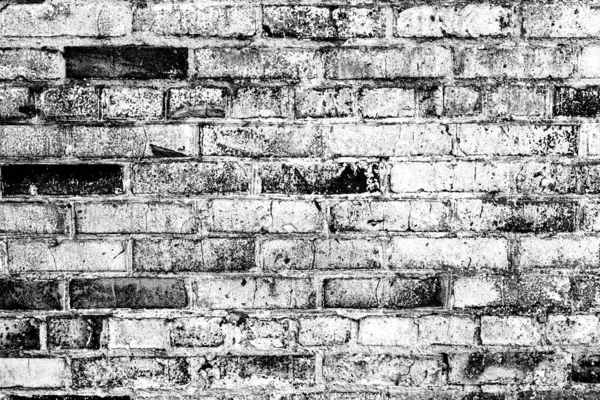 Texture Brick Wall Can Used Background Brick Texture Scratches Cracks — Stock Photo, Image