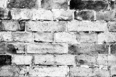 Doku, tuğla, duvar, arka plan olarak kullanılabilir. Çizik ve çatlaklarla tuğla dokusu