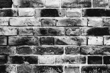 Doku, tuğla, duvar, arka plan olarak kullanılabilir. Çizik ve çatlaklarla tuğla dokusu