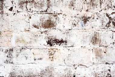 Çatlakları ve çizikleri olan tuğla duvar dokusu arka plan olarak kullanılabilir.