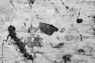 Doku, duvar, beton, arka plan olarak kullanılabilir. Çizik ve çatlaklarla dolu bir duvar parçası.