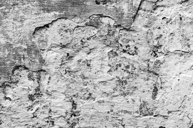 Doku, duvar, beton, arka plan olarak kullanılabilir. Çizik ve çatlaklarla dolu bir duvar parçası.