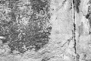 Doku, duvar, beton, arka plan olarak kullanılabilir. Çizik ve çatlaklarla dolu bir duvar parçası.