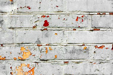 Doku, tuğla, duvar, arka plan olarak kullanılabilir. Çizik ve çatlaklarla tuğla dokusu