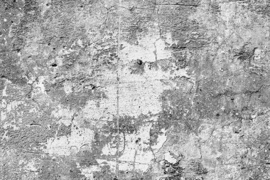 Doku, duvar, beton, arka plan olarak kullanılabilir. Çizik ve çatlaklarla dolu bir duvar parçası.