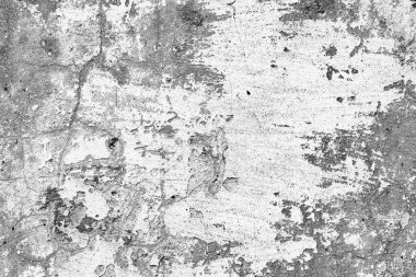 Doku, duvar, beton, arka plan olarak kullanılabilir. Çizik ve çatlaklarla dolu bir duvar parçası.
