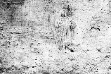Doku, duvar, beton, arka plan olarak kullanılabilir. Çizik ve çatlaklarla dolu bir duvar parçası.