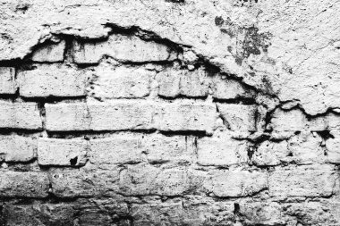 Doku, tuğla, duvar, arka plan olarak kullanılabilir. Çizik ve çatlaklarla tuğla dokusu