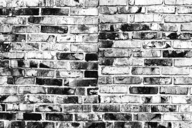 Doku, tuğla, duvar, arka plan olarak kullanılabilir. Çizik ve çatlaklarla tuğla dokusu