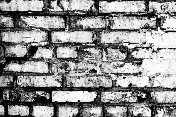 Textura Una Pared Ladrillo Con Grietas Arañazos Que Puede Utilizar —  Fotos de Stock