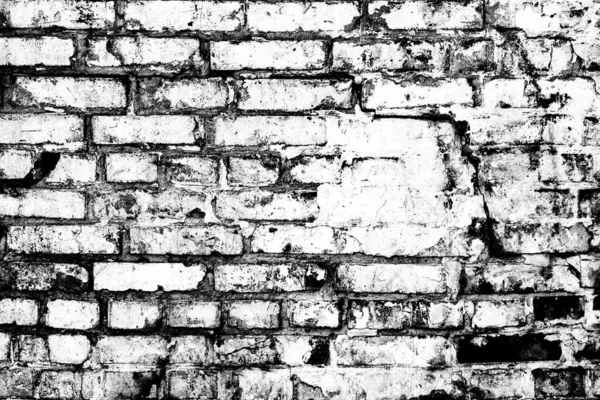 Текстура Цегляної Стіни Тріщинами Подряпинами Які Можна Використовувати Фон — стокове фото