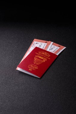 Seyahat etmek, uçmak ve iş yapmak için Bahreyn pasaportu. Bahreyn belgesi, sınırı geçmek için kimlik