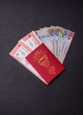 Seyahat etmek, uçmak ve iş yapmak için Bahreyn pasaportu. Bahreyn belgesi, sınırı geçmek için kimlik