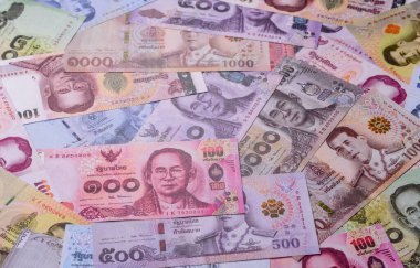 Tayland kağıt parası, para birimi olarak dinar banknotları ya da seyahat. İş geçmişi olarak Tayland parası