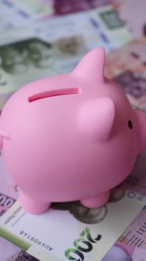 Meksika kağıt parası, çeşitli değerlerde pesolar. Tasarımın için Meksika parası bir iş geçmişi