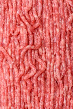 Çiğ et ya da domuz eti, hamburger ya da diğer yemek hazırlıkları için et. Tasarımınız için yemek arkaplanı olarak çiğ et..