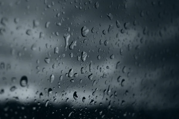 Капли Дождя Окно Машины — стоковое фото