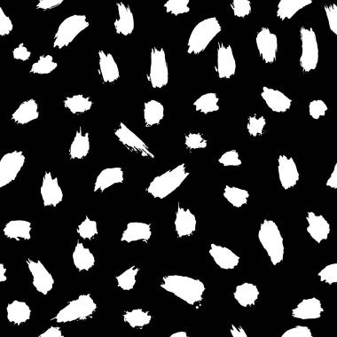 Yaratıcı doku desenle. Boya konturları vektör arka plan. Siyah ve beyaz.