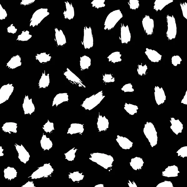 Візерунок Творчою Текстурою Векторний Фон Мазків Фарби Чорно Білий — стоковий вектор