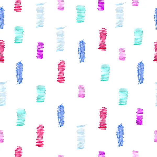 Folytonos csíkos mintázat kreatív textúrával. Illusztráció a színes ceruza háttér. Ceruzavonalak. — Stock Fotó