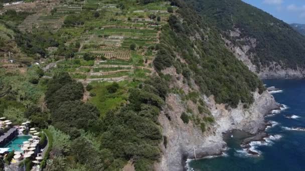 Passeggiata Dell Amore Monterosso Vernazza Cinque Terre Liguria — Stock Video
