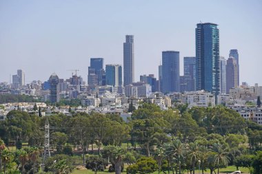 İsrail 'deki tel-aviv şehri manzarası