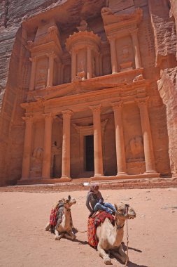 Petra 'daki meşhur kırmızı tuğla, Jordan.