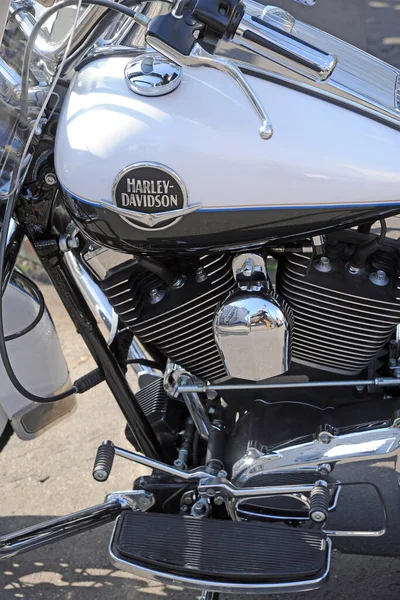 Milão Itália Fevereiro 2019 Harley Davidson Motor Company Logo Sinal — Fotografia de Stock
