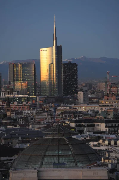 Europa Italia Milano Dicembre 2019 Veduta Panoramica Del Nuovo Skyline — Foto Stock