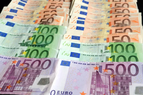 Euros Money Euro Cash Background Euro Money Banknotes — Stock Photo, Image