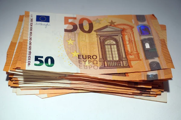 Euro Peníze Euro Cash Background Euro Money Banknotes Tangent Policy — Stock fotografie