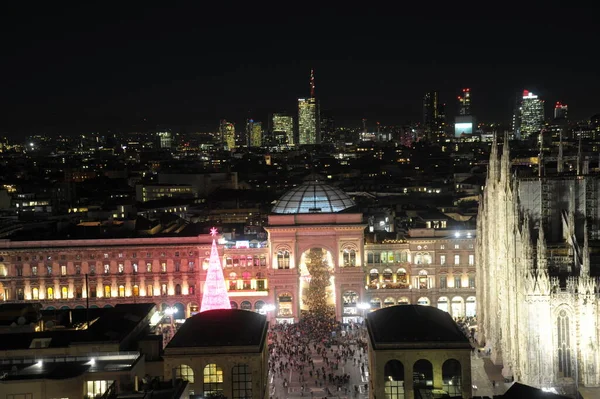Evropa Itálie Milán Prosince 2019 Panoramatický Výhled Nové Panorama Města — Stock fotografie