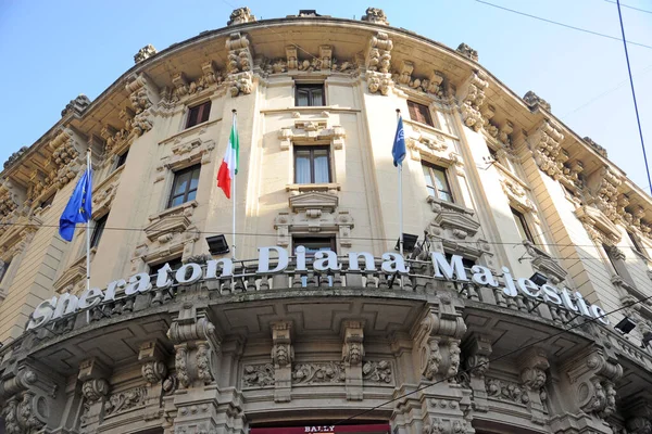 Милан Италия Февраля 2019 Года Sheraton Diana Majestic Роскошный Отель — стоковое фото