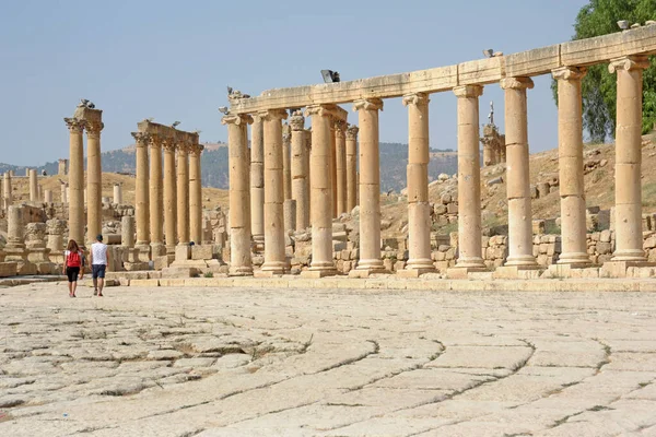 トルコのエフェソス市にある古代の柱は — ストック写真