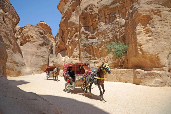 Stare Miasto Petra Jordanie — Zdjęcie stockowe