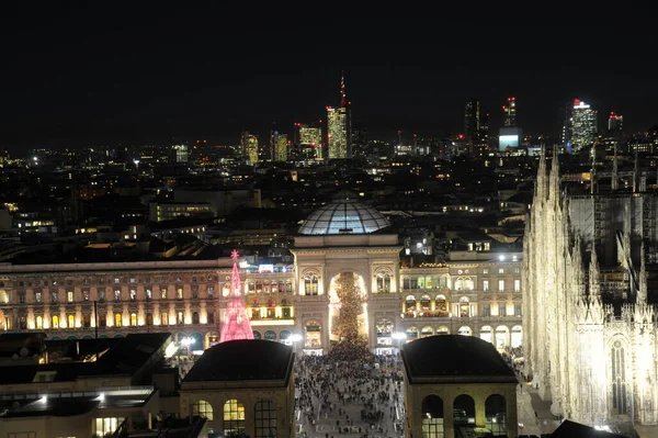 Evropa Itálie Milán Prosince 2019 Panoramatický Výhled Nové Panorama Města — Stock fotografie