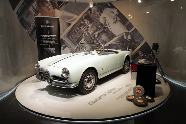 Włochy Arese Mediolan Kwiecień 2019 Muzeum Samochodów Alfa Romeo — Zdjęcie stockowe