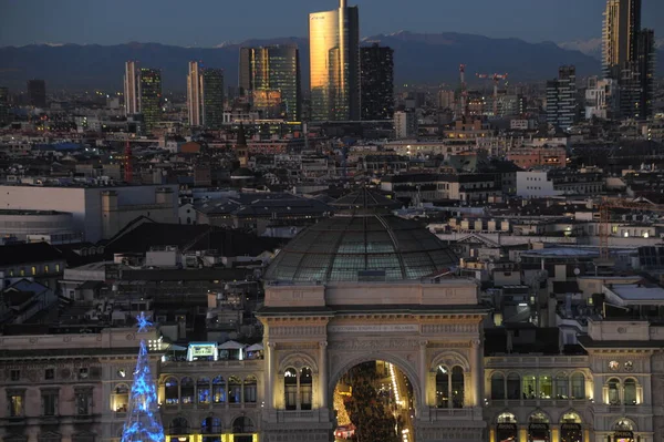 Europa Italia Milano Dicembre 2019 Veduta Panoramica Del Nuovo Skyline — Foto Stock